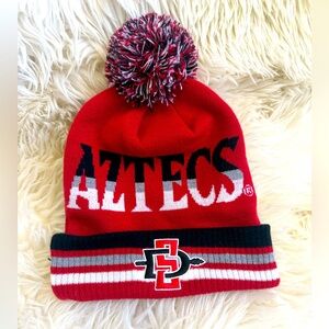 Unisex NCAA San Diego State Aztecs Humid Knit Cuffed Pom Beanie